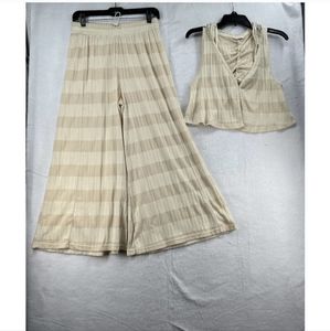 Free People Movement Hooded Wide Leg Pants Set Outfit